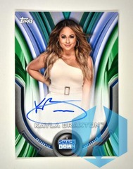 2020 WWE Womens Division Green Auto #A-KB Kayla Braxton 17/75 SmackDown